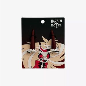 Hazbin Hotel Charlie Horns Hair Clip Set Hot Topic Costume Cosplay